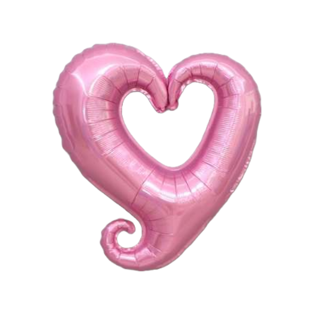 18" Link Heart Shape Foil Balloon (Air Fill Only)