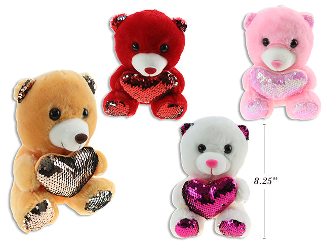 Valentine Bears w/ Sequin Heart & Paws