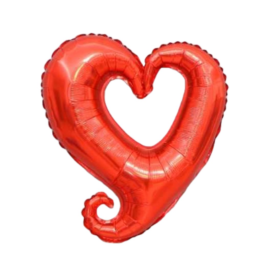 18" Link Heart Shape Foil Balloon (Air Fill Only)