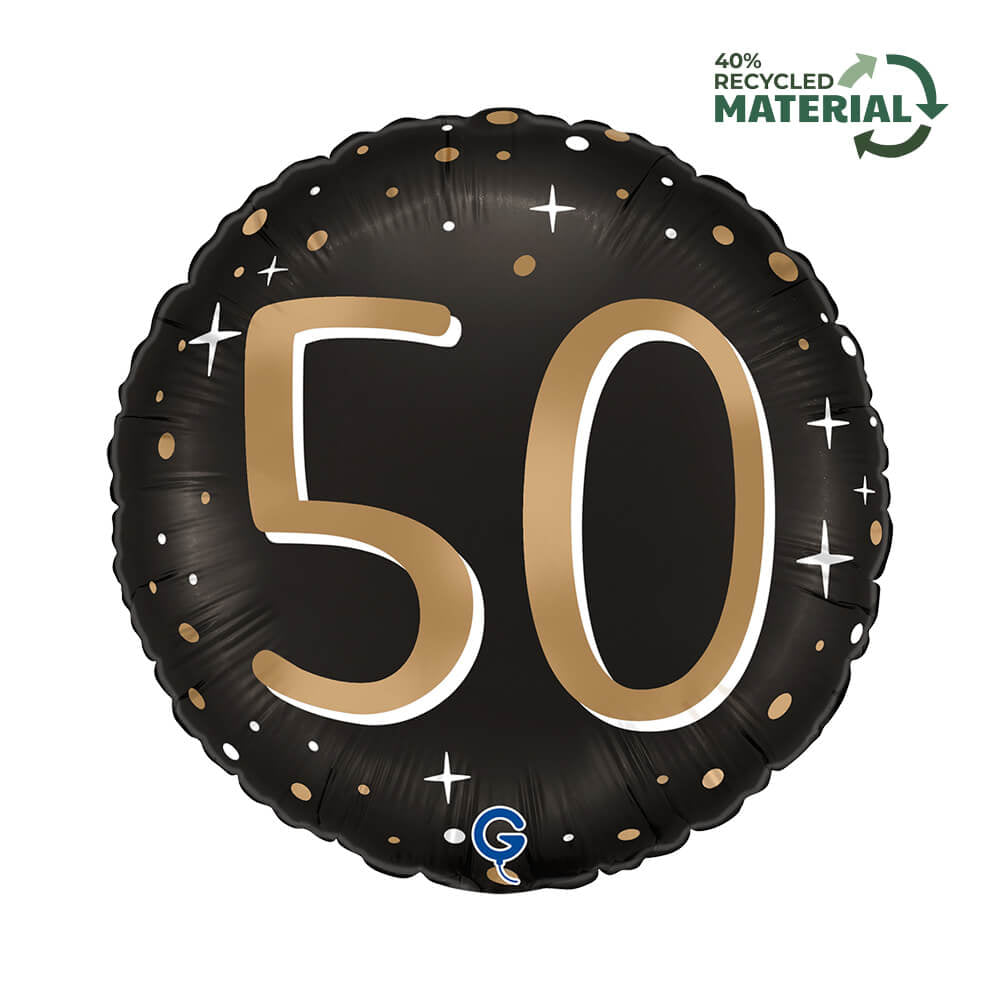 18" Sparkling 50 Foil Balloon