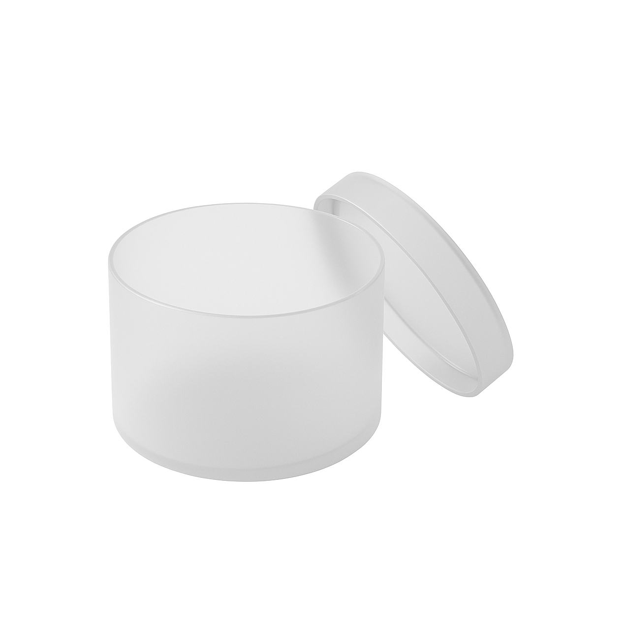 Satin Finished Acrylic Round Boxes (1 pc)
