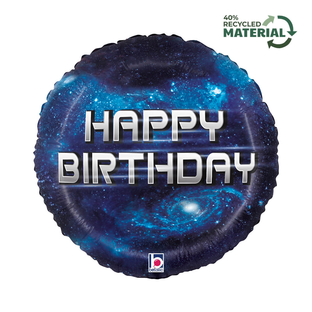 18" Birthday Galaxy Foil Balloon