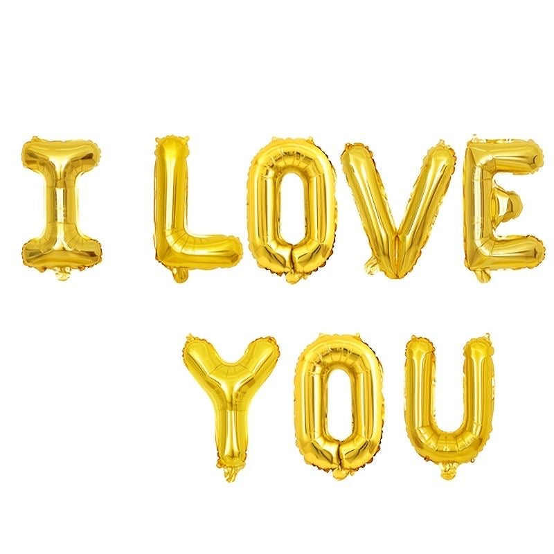 16" I Love You Letter Foil Balloon