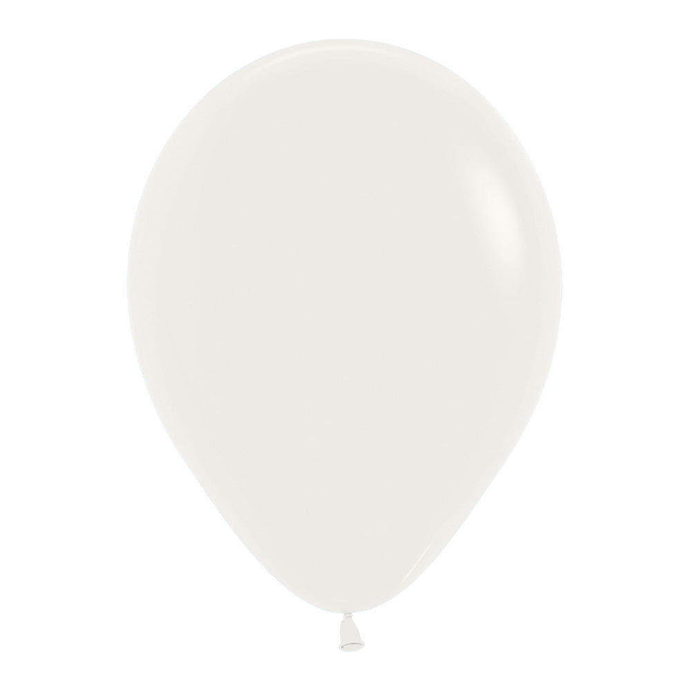 Fashion Almond White Round Latex Balloon