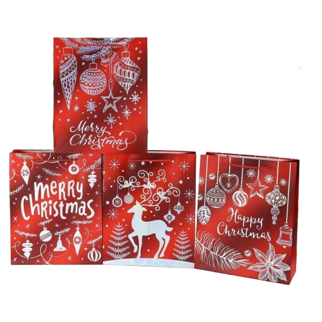 Red Christmas Gift Bags (Large)