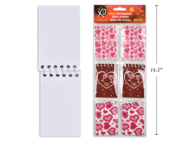 Valentine Mini Notebook (6 pcs)