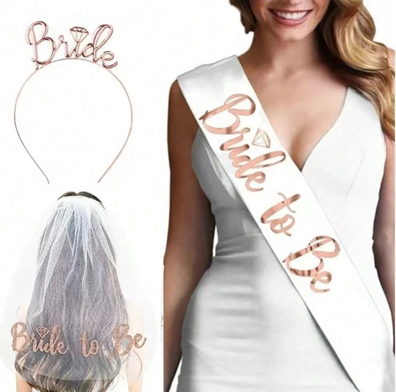 Bride to Be Party Set (Rose Gold)
