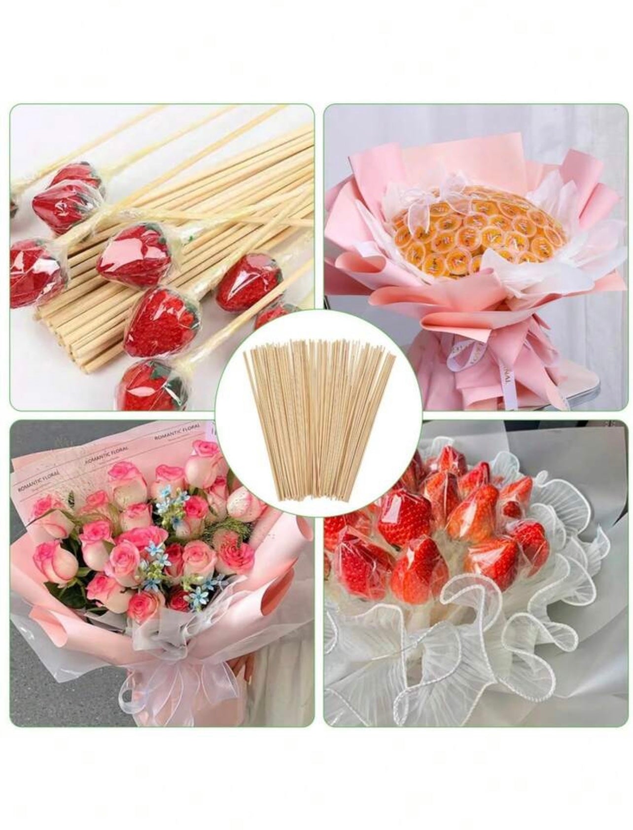 Bamboo Wooden Skewers (45 pcs)