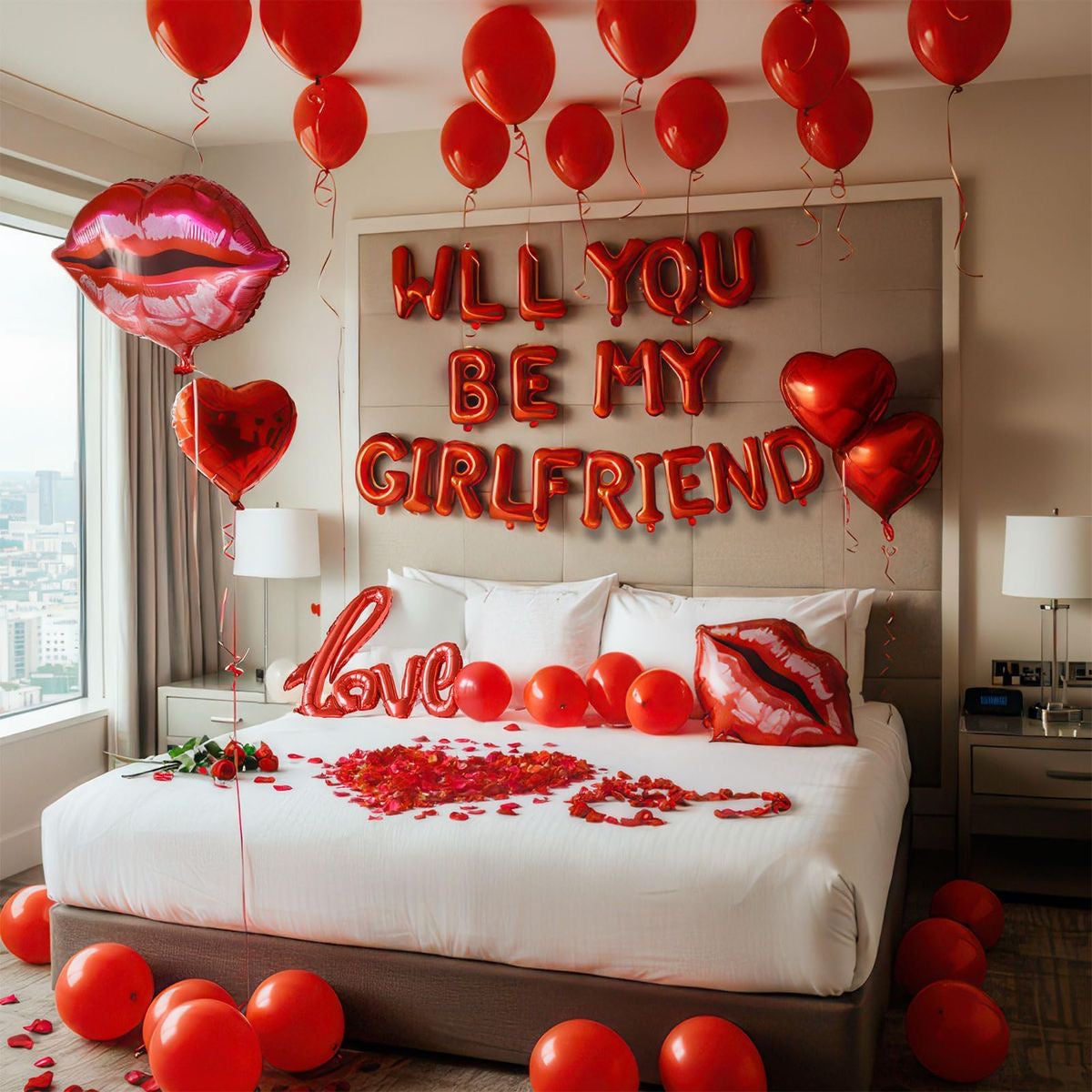 16” Letter Foil Balloons (Red)