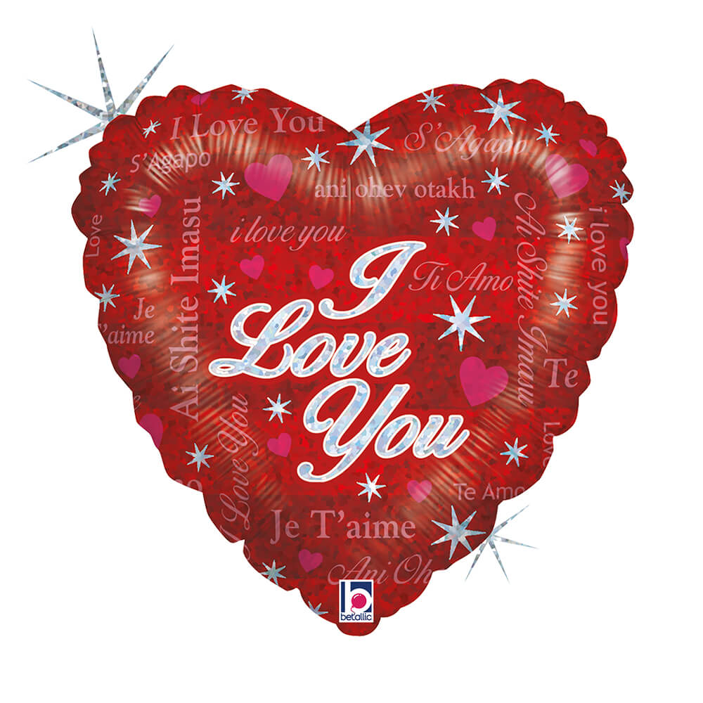 18" Sparkling Love Foil Balloon