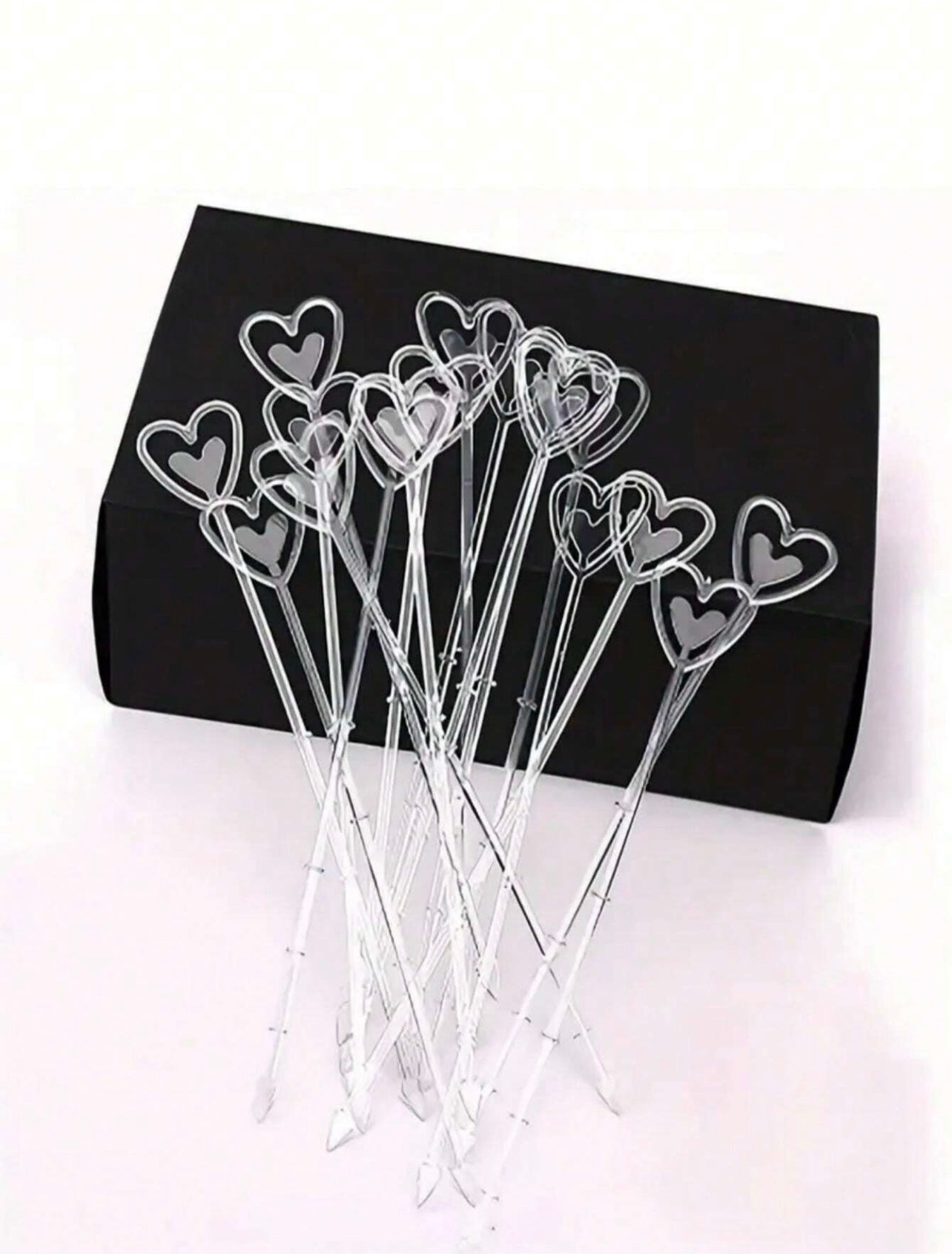 Heart Shape Card Holder Floral Pick Card Holder