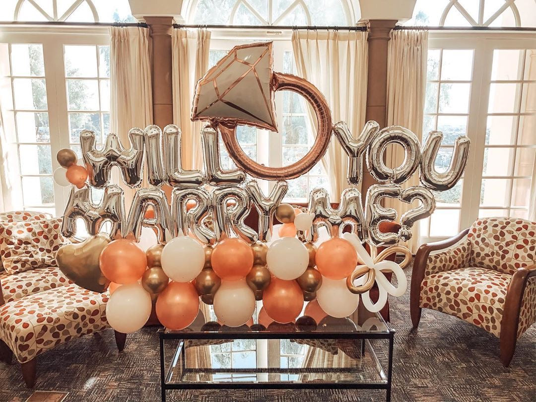 16” Letter Foil Balloons (Silver)
