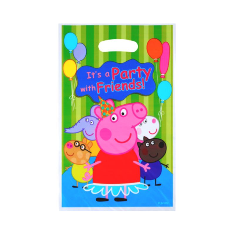 Peppa Pig Character Loot Bags (10 pcs, per pk)