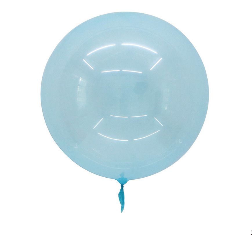 18” Blue Bubble/Bobo Balloon