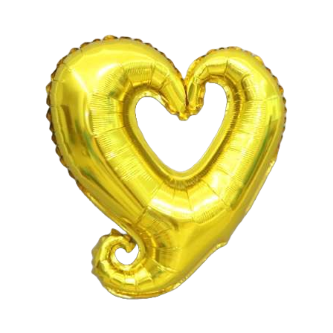 18" Link Heart Shape Foil Balloon (Air Fill Only)