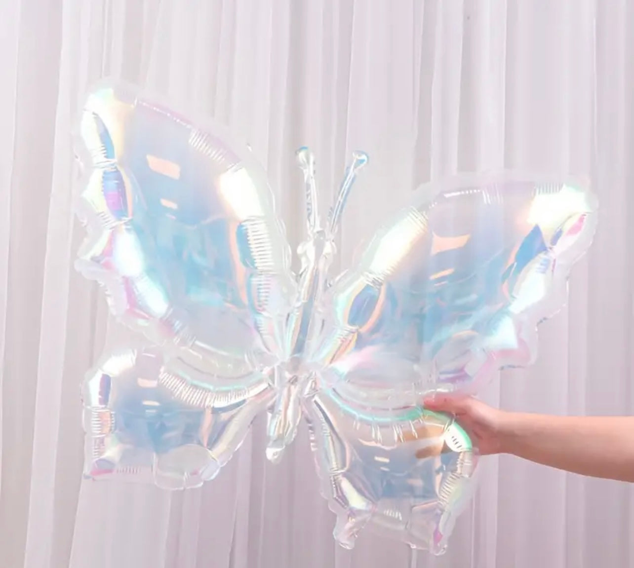34" Iridescent Butterfly Mylar Balloon