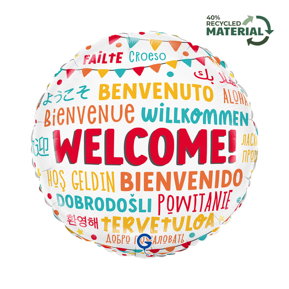 18" Welcome Foil Balloon