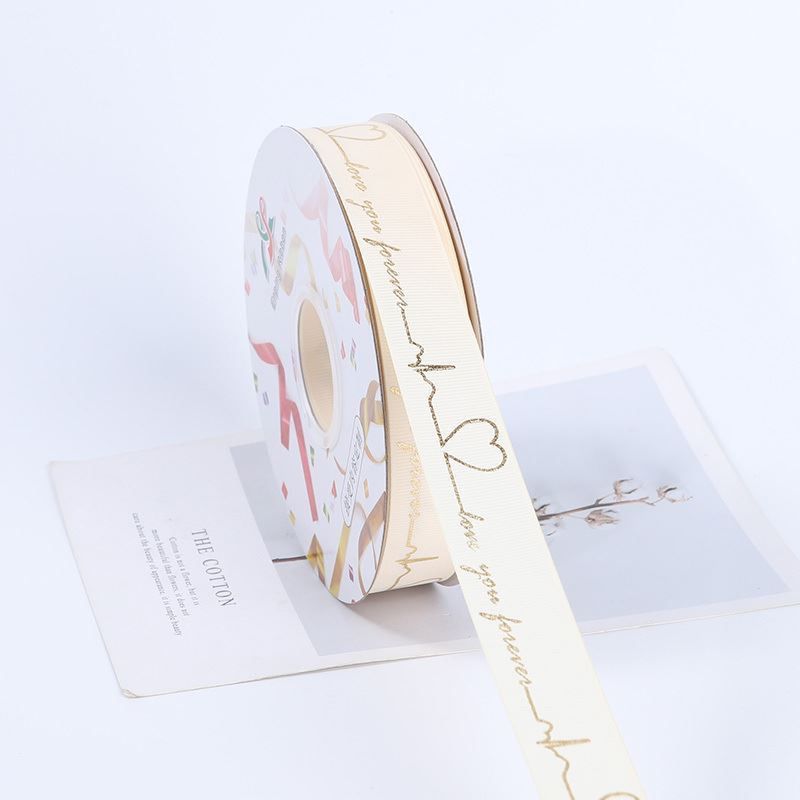 Love You Forever Print Ribbon (50 yards per roll, 1” width)