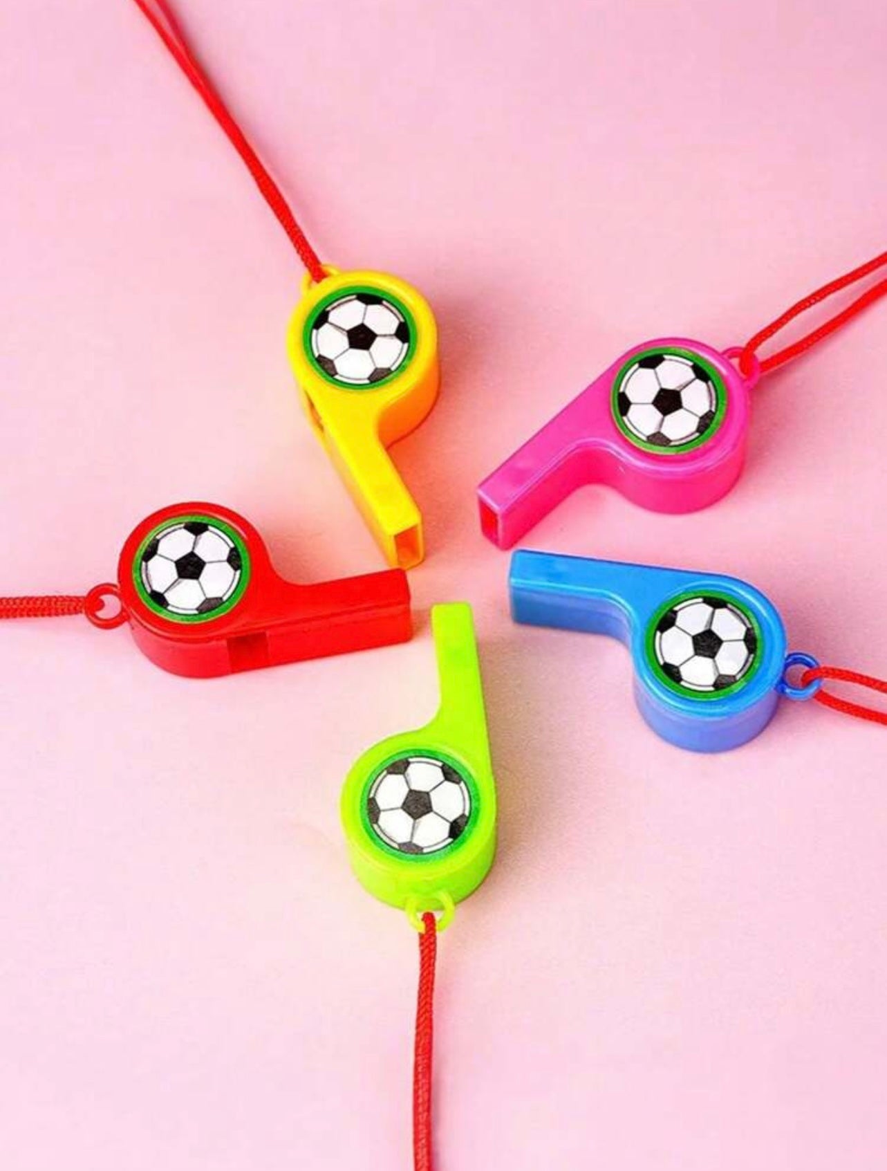 Soccer Whistle Party Favors (8 pcs)