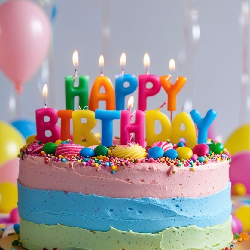 Happy Birthday Letter Party Candles