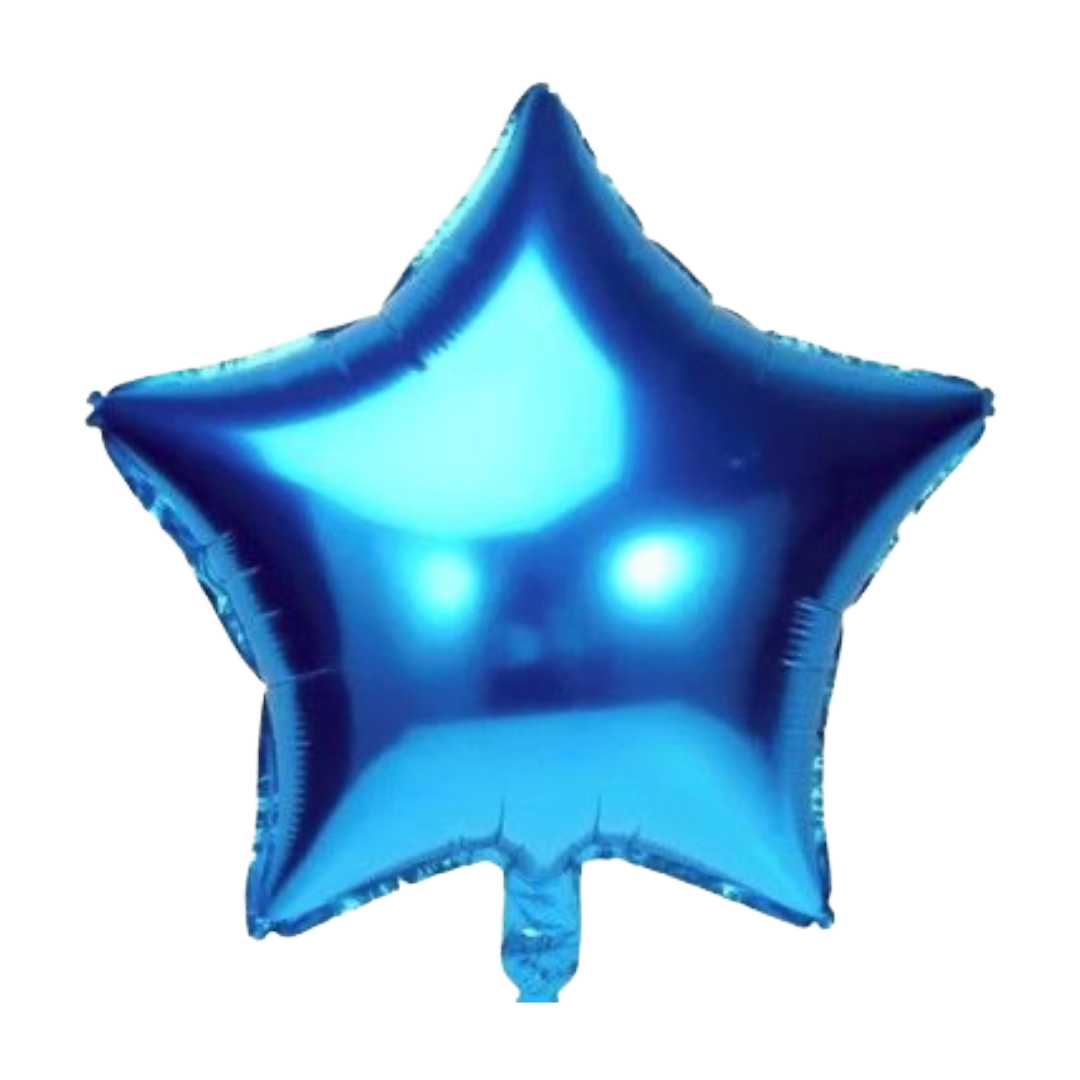 18" Blue Star Foil Balloon