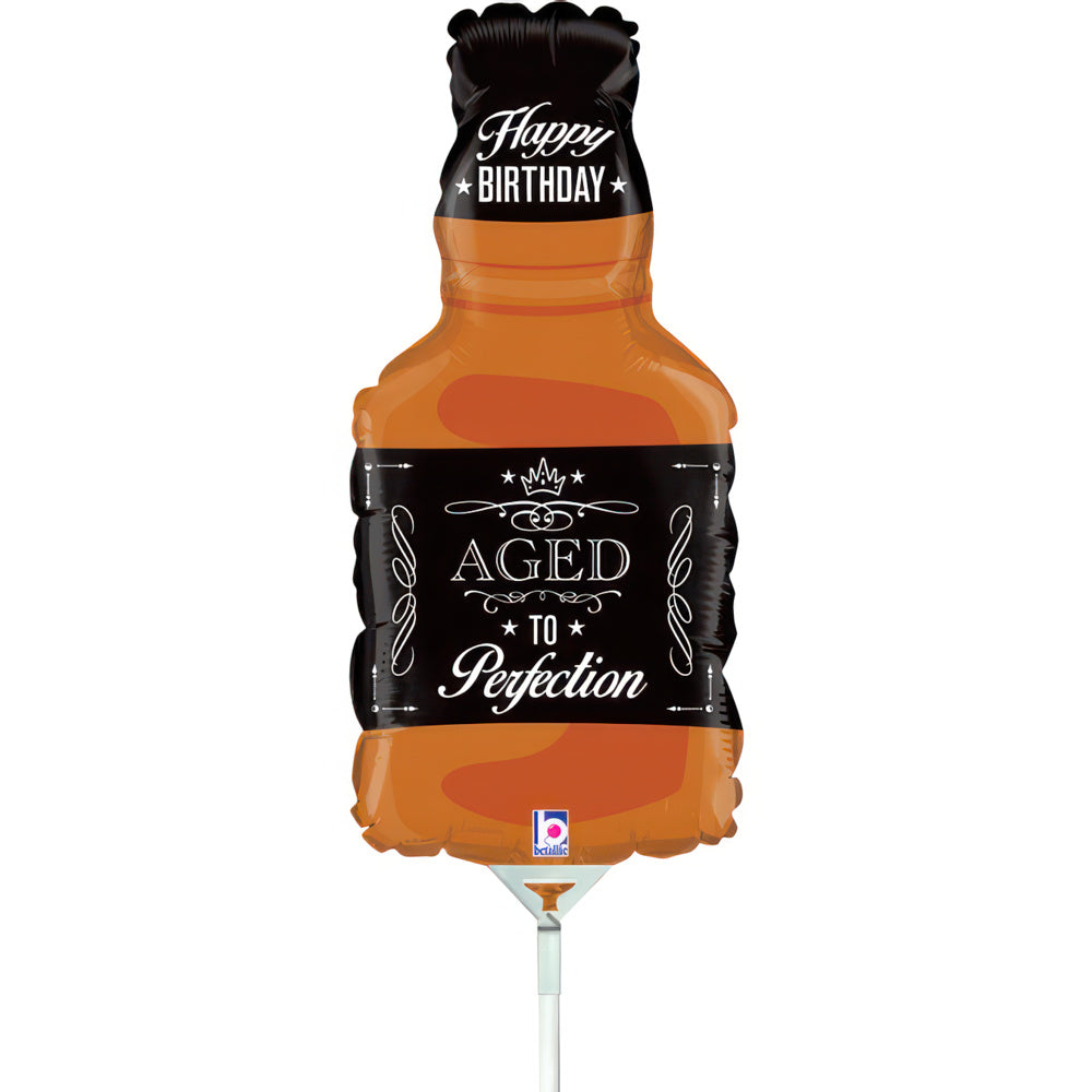 9" Aged To Perfection Mini Birthday Foil Balloon
