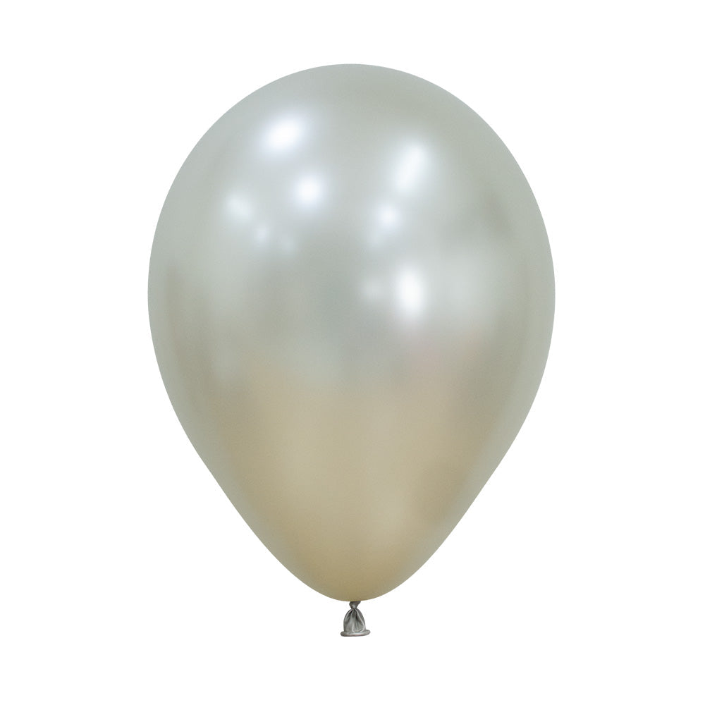 Silk Cream Pearl Round Latex Balloon