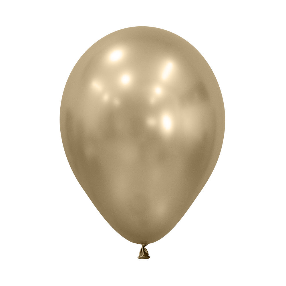 Silk Gold Dust Round Latex Balloon