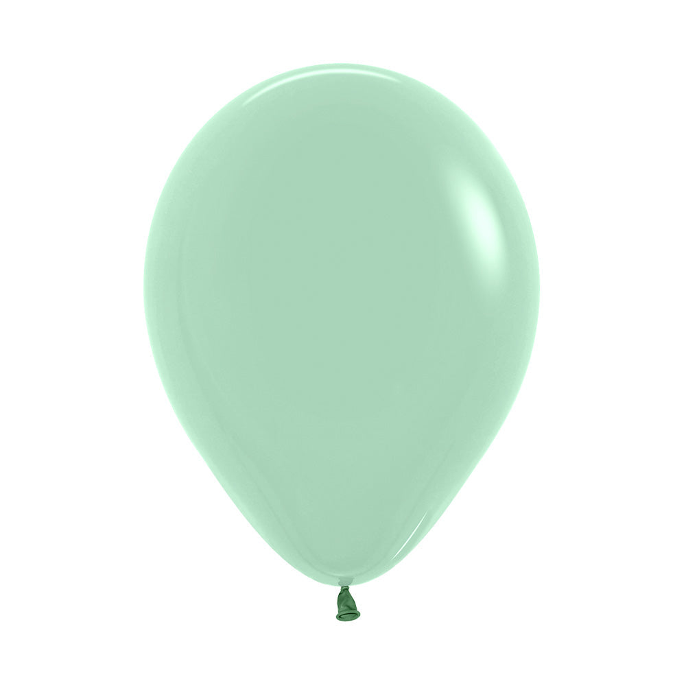 Pastel Dusk Green Tea Round Latex Balloon