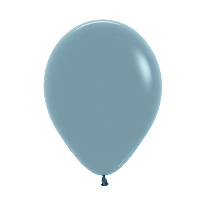 Pastel Dusk Blue Round Latex Balloon