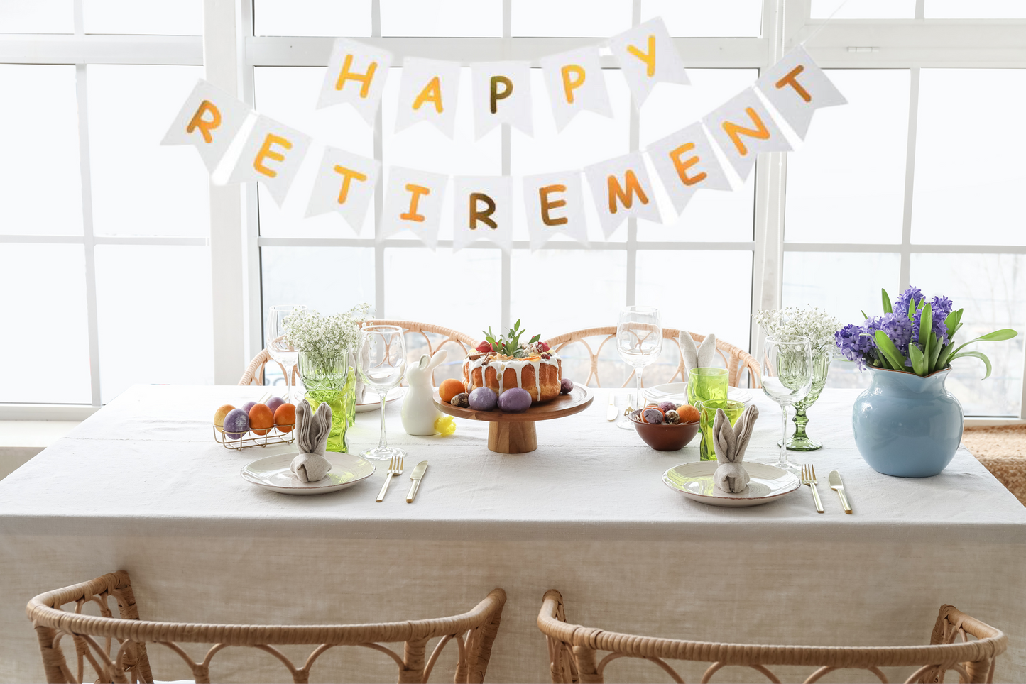 3ft Happy Retirement Banner
