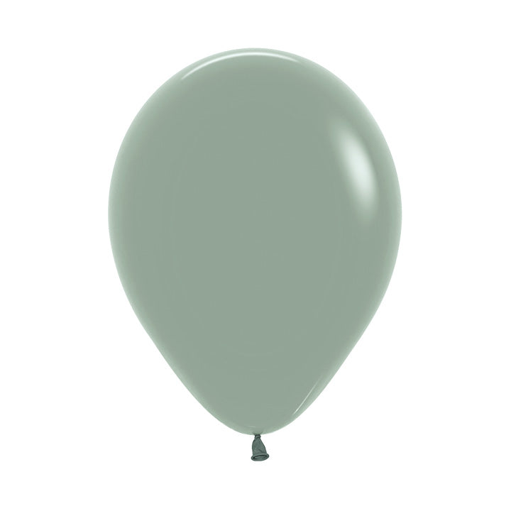 Pastel Dusk Laurel Green Round Latex Balloon