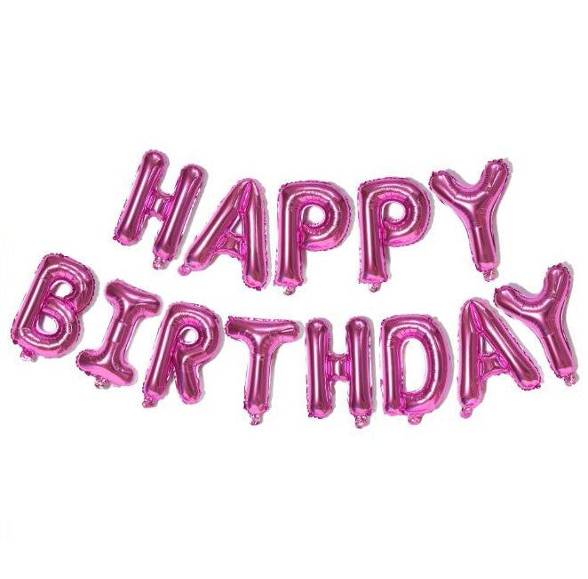 16" Happy Birthday Banner Letter Foil Balloon