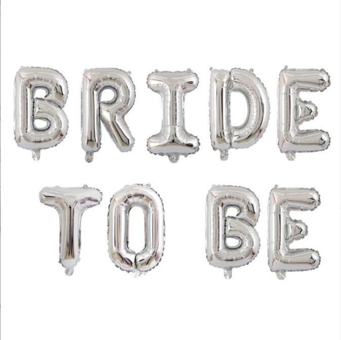 16" Bride to Be Phrase Foil Balloon
