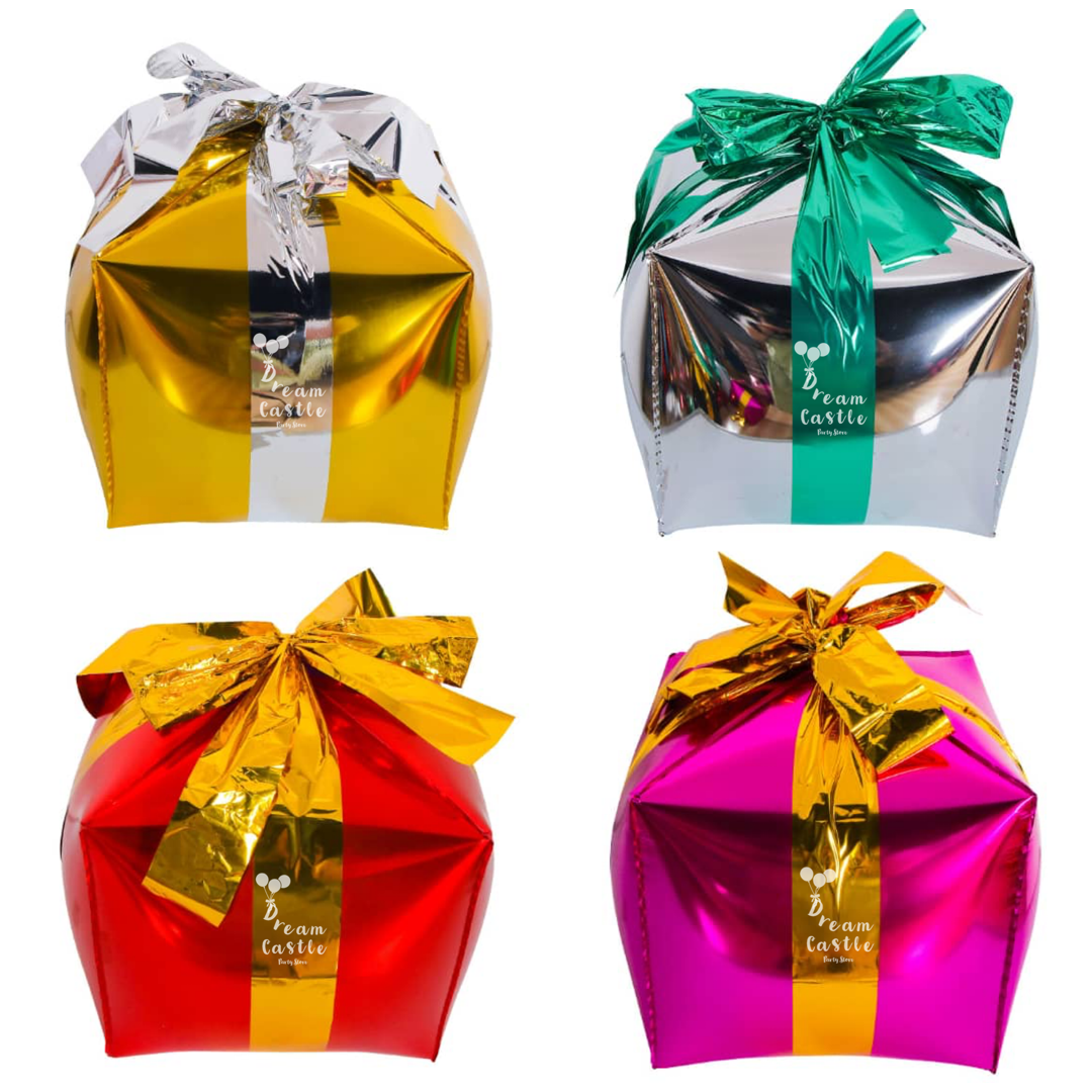 24" Gift Box/Cube Foil Balloon