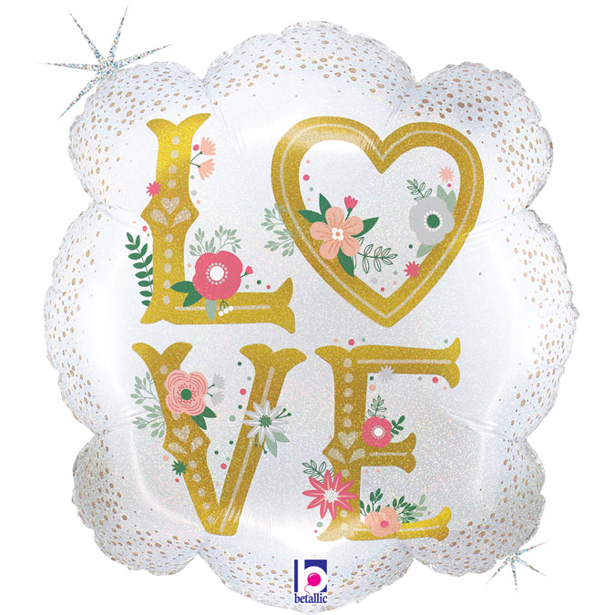 23" Holg. Love Frame Foil Balloon