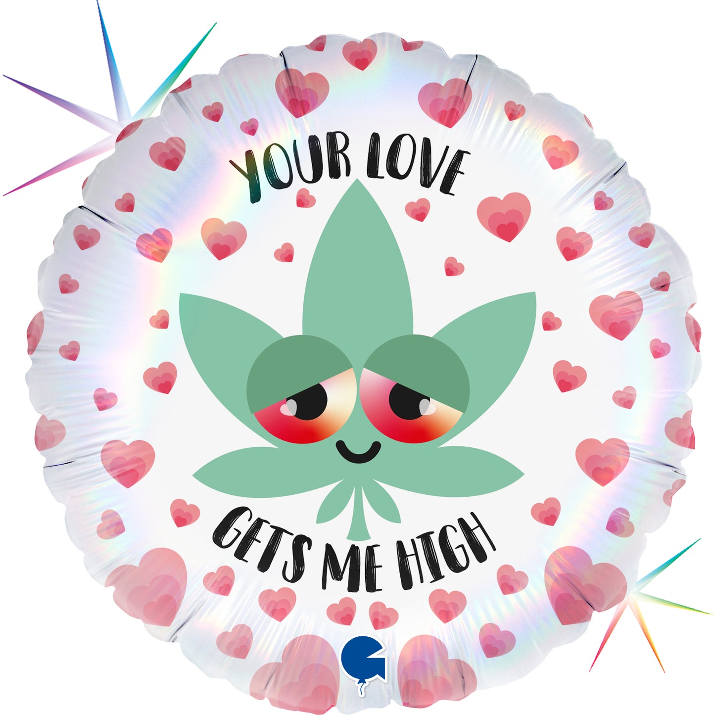 18" Your Love Gets Me High Foil Balloon