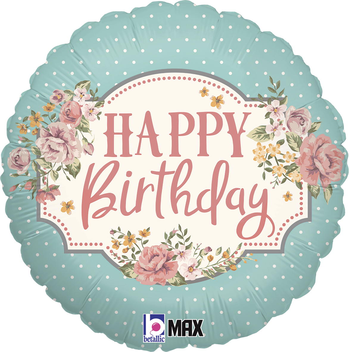 18" Vintage Birthday Foil Balloon