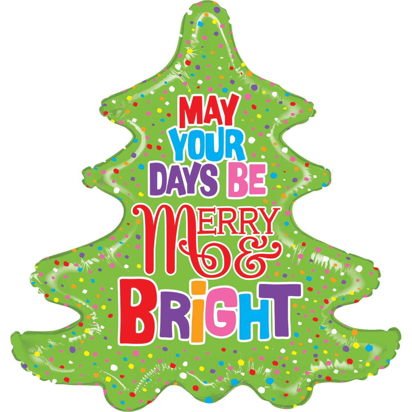 30" Mighty Christmas Tree Foil Balloon