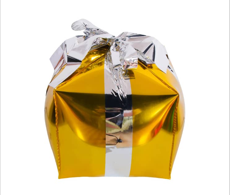 24" Gift Box/Cube Foil Balloon