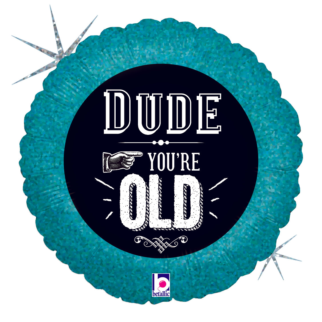 18" Holg. Dude Your Old Birthday Foil Balloon