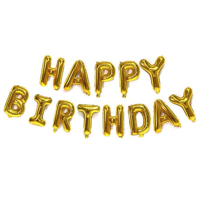 16" Happy Birthday Banner Letter Foil Balloon