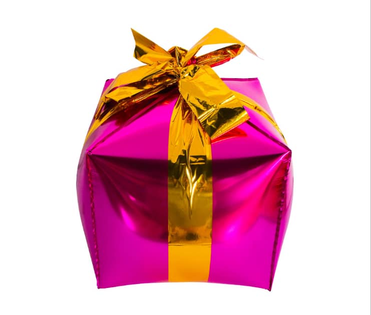 24" Gift Box/Cube Foil Balloon