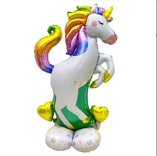 4ft Stand-Alone Unicorn Foil Balloon