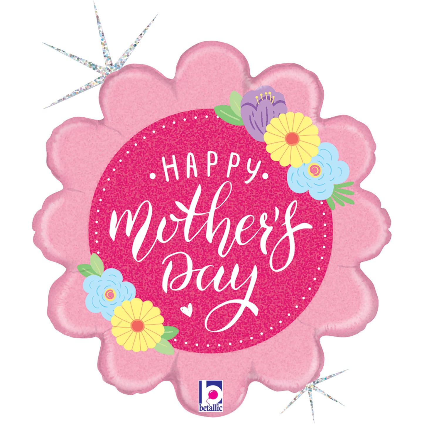 18" Pastel Floral Mother Day Foil Balloon