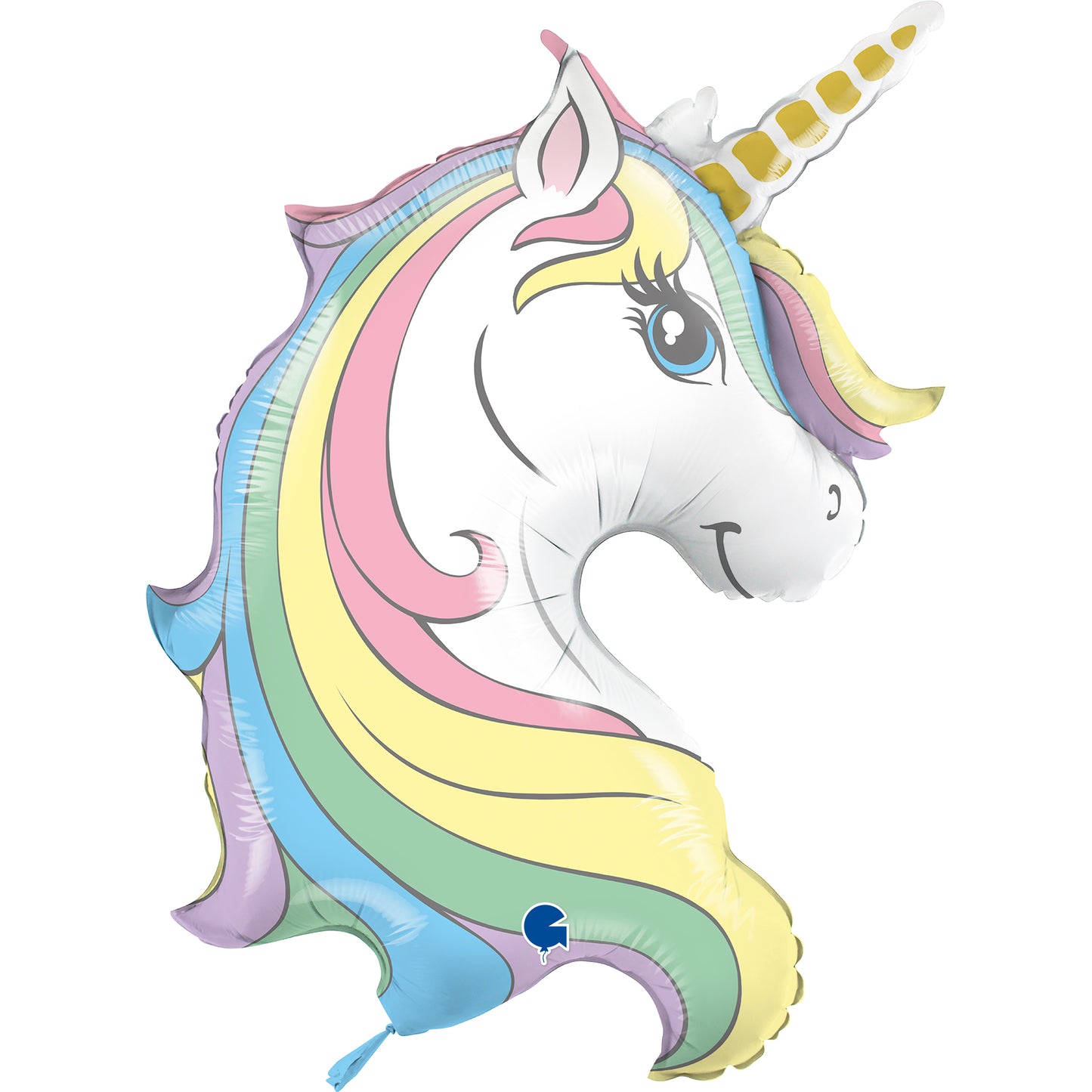 39" Macaron Unicorn Head Foil Balloon