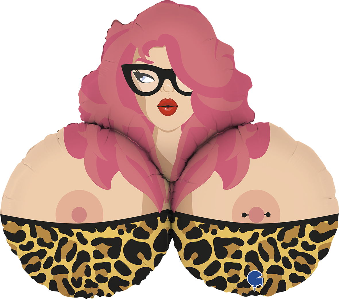 35" Mrs. B/Boobs Foil Balloon