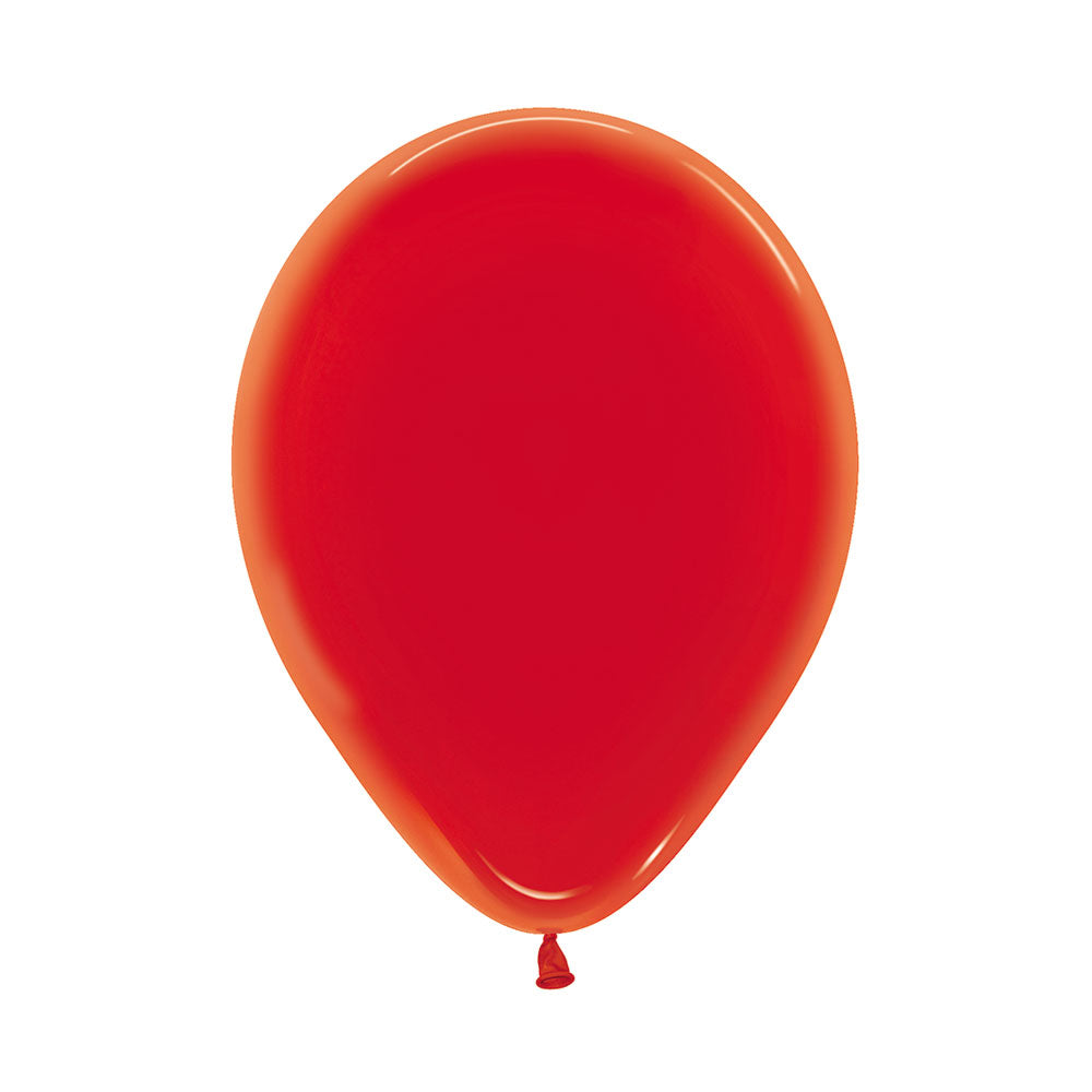 Crystal Red Round Latex Balloon