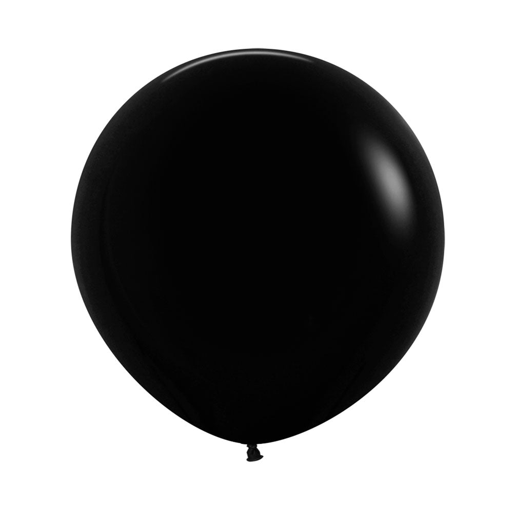Fashion Black Round Latex Balloon