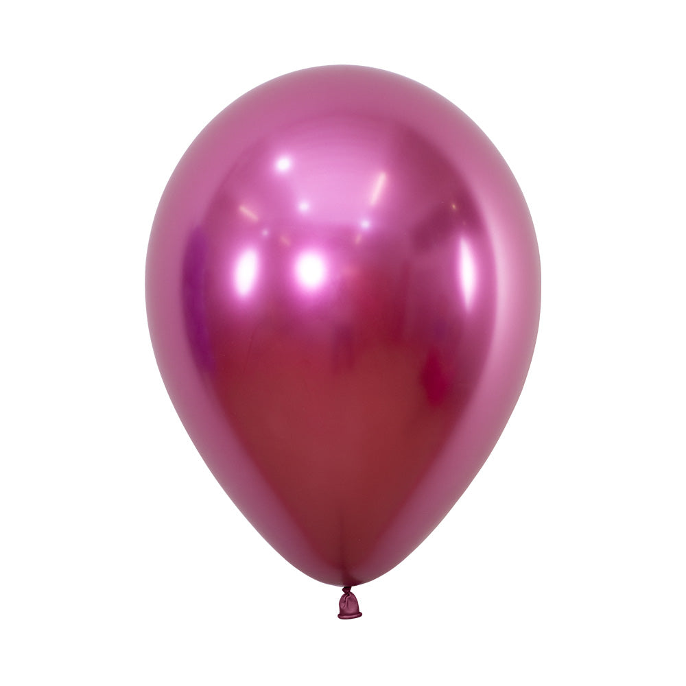 Reflex Fuchsia Round Latex Balloon